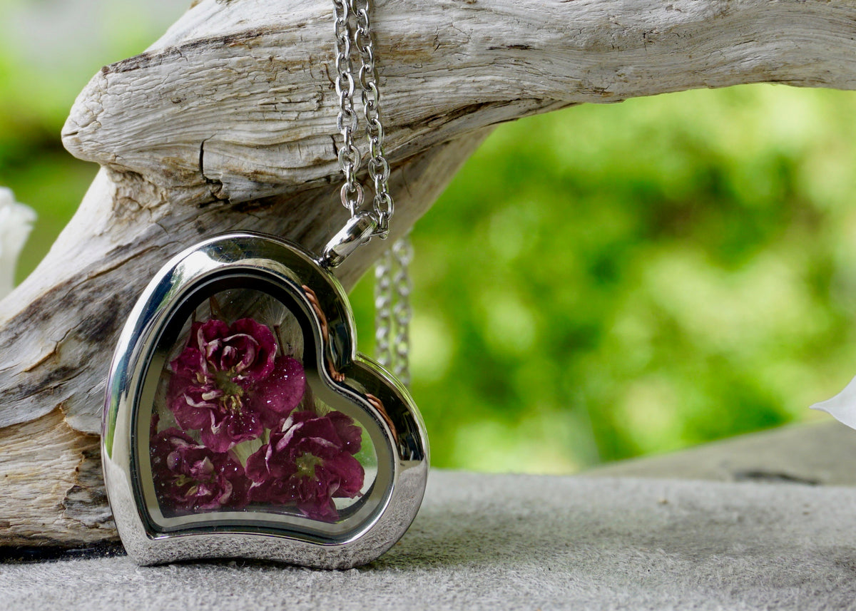 Heart shaped necklace for ashes deals