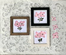 Real Pressed Pink Dogwood Flower Framed Artwork by Pressed Wishes