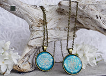 White Flower Resin Jewelry by Pressed Wishes, Canadian Artist