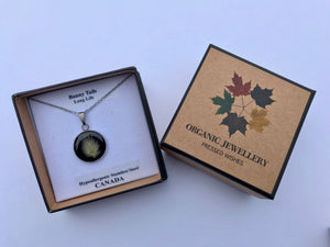 pressed bunnytail pendant comes in a beautiful box by Pressed Wishes