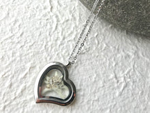 Edelweiss Heart Locket - Silver