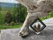 Ancient Einkorn Wheat Diamond Locket Necklace by Pressed Wishes - Botanical Jewellery