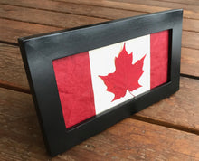 pressed maple leaf canadian flag handcrafted in canada