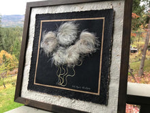 real pressed old mans whiskers blowing in the wind framed artwork by Pressed Wishes