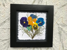 pressed pansy framed artwork by Pressed Wishes